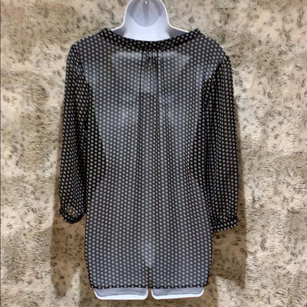 Sheet Black and White Blouse - Picture 9 of 12